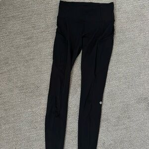 Lululemon Black High-Rise Leggings running tight size 6